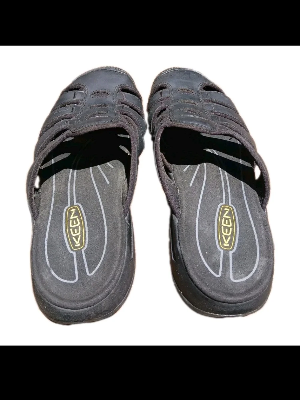 KEEN Men's Aruba Black Closed-Toe Slide Slip-On Sandals US 8.5 EU 41